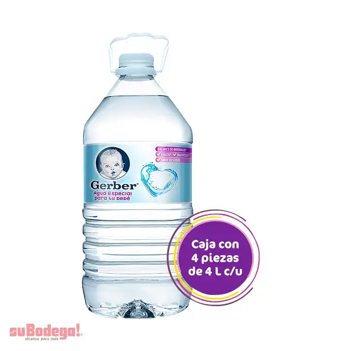 Agua Natural Gerber 4 lt.