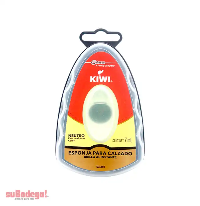 Esponja para Calzado Kiwi Neutro 7 ml.