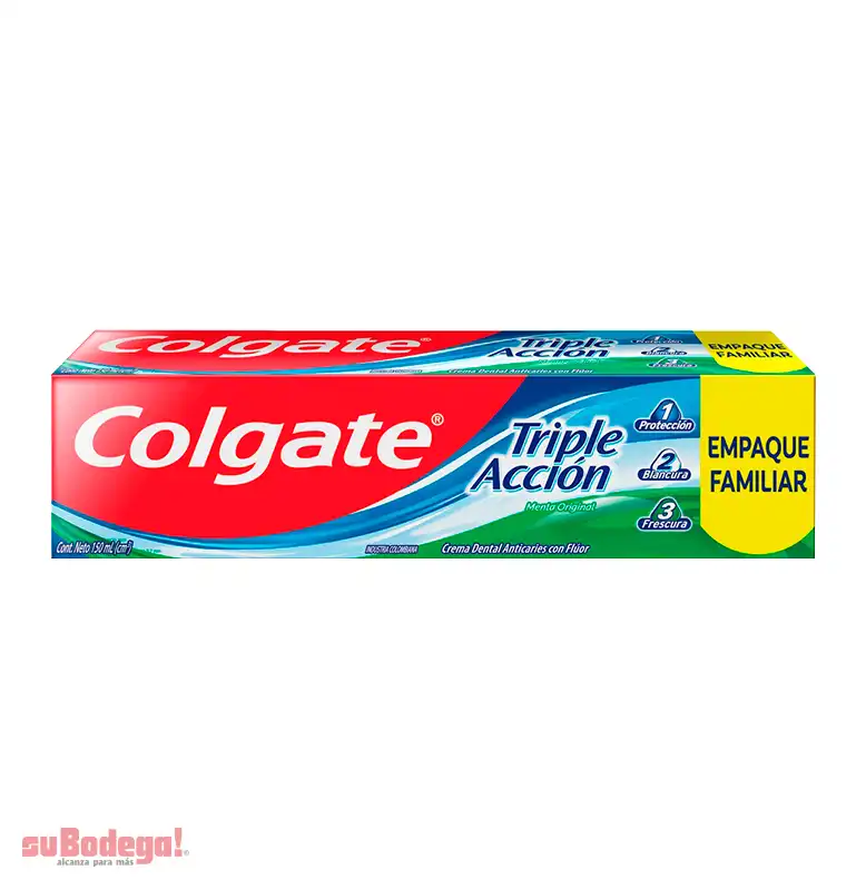 Crema Dental Colgate Triple Acción 150 ml.