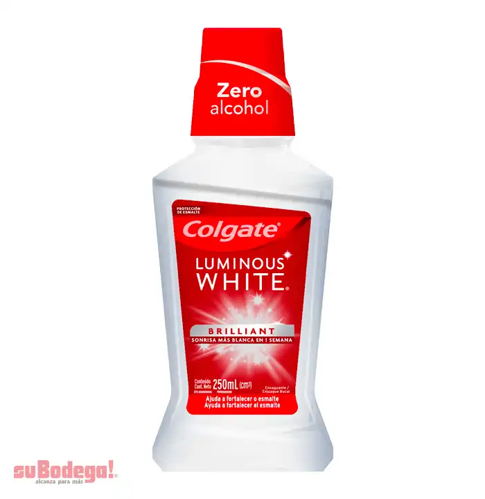 Enjuague Bucal Colgate Luminous White 250 ml.