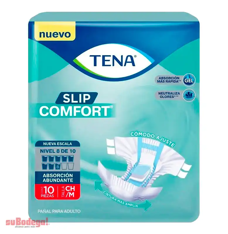 Pañal Tena Adulto Comfort Mediano 10 pz.