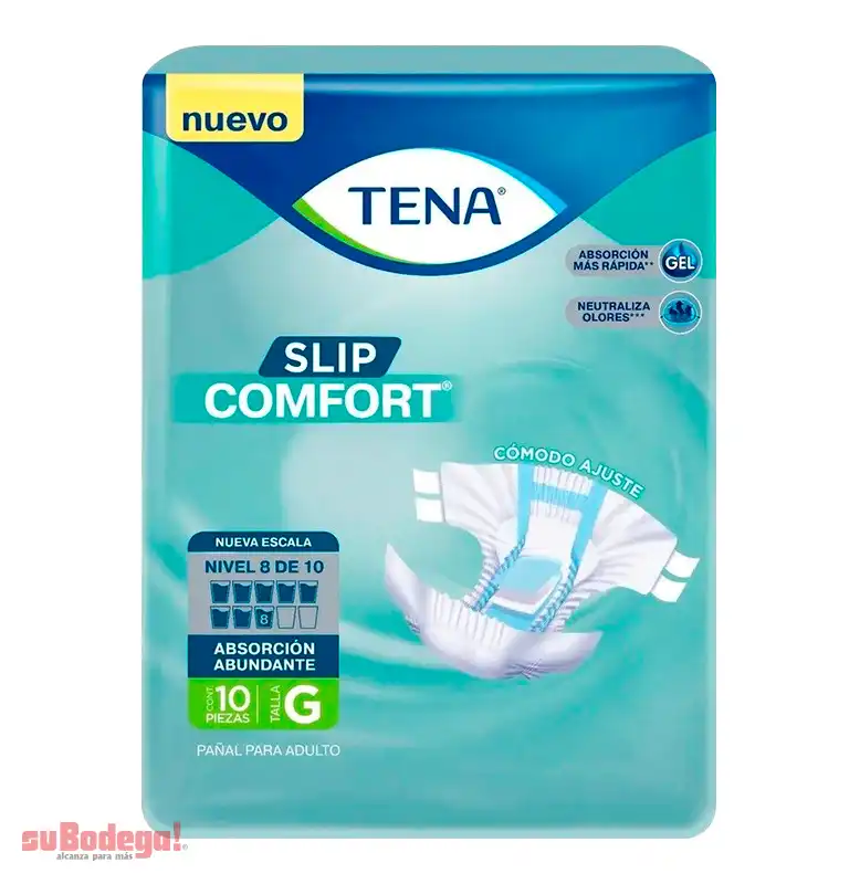 Pañal Tena Adulto Comfort Grande 10 pz.