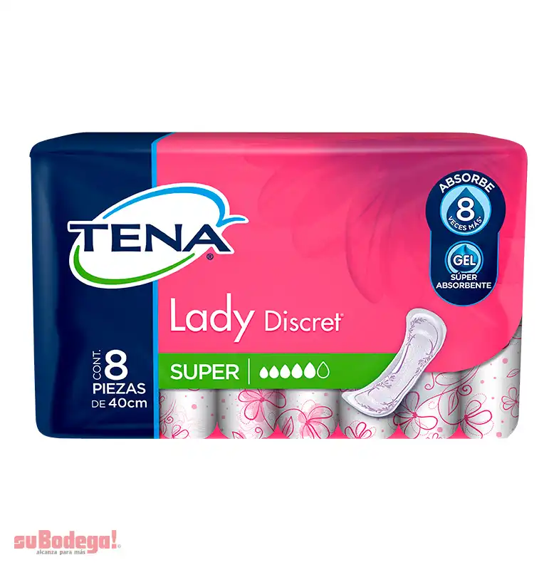 Toalla Sanitaria Tena Lady Super 8 pz.