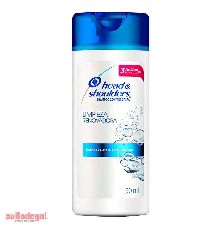 Shampoo Head & Shoulders Limpieza Renovadora 90 ml.