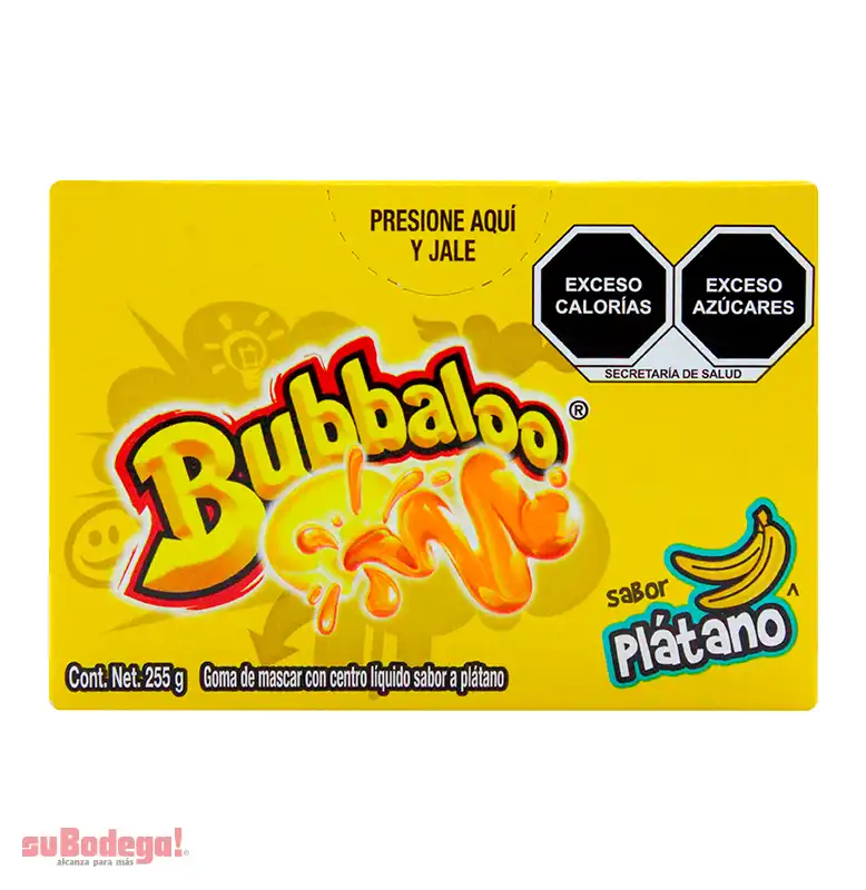 Chicle Bubbaloo Plátano 50/5.1 gr.