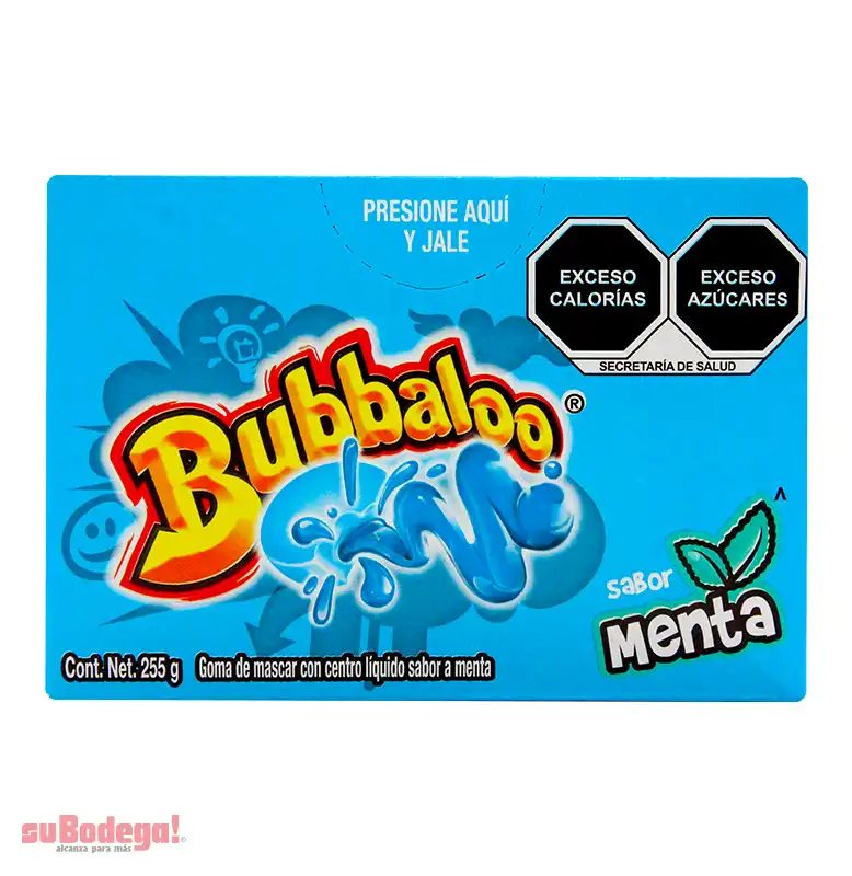 Chicle Bubbaloo Menta 50/5.1 gr.