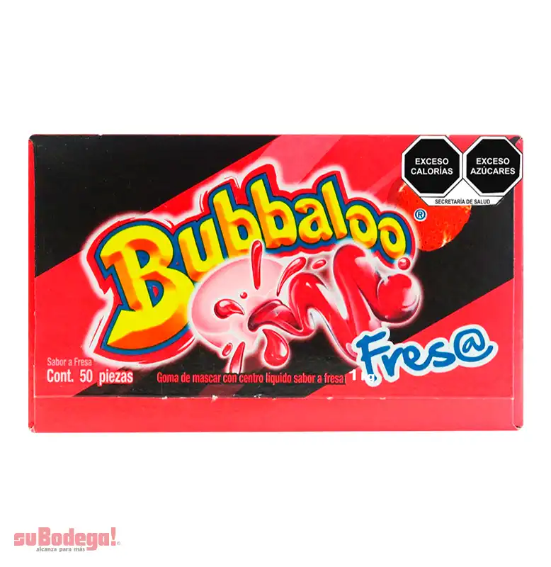 Chicle Bubbaloo Fresa 50/5.1gr.