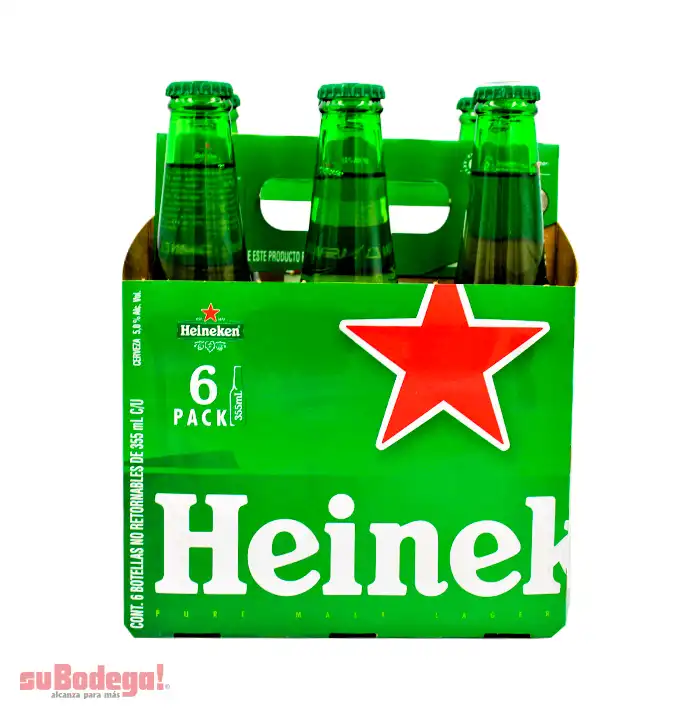 Cerveza Heineken NR 6/355 ml.