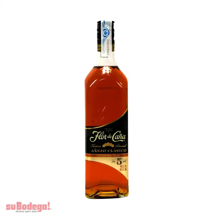 Ron Flor de Caña Añejo 5 Años 750 ml.