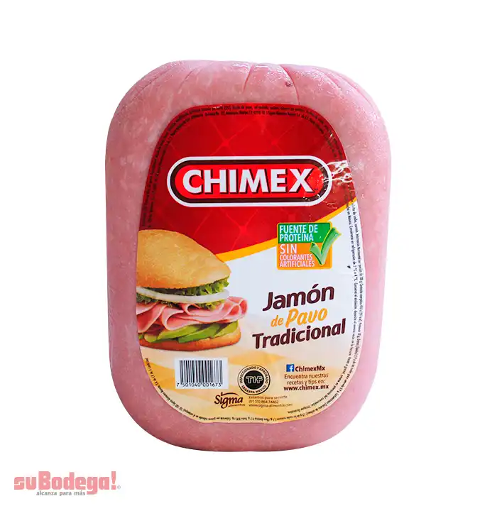 Jamón de Pavo Tradicional Chimex 1 kg.