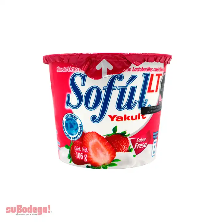 Yoghurt Sofúl Fresa Sin Azúcar 106 gr.