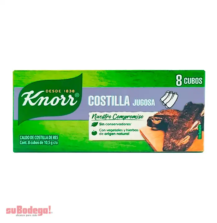 Knorr Caldo de Costilla 8 pz.