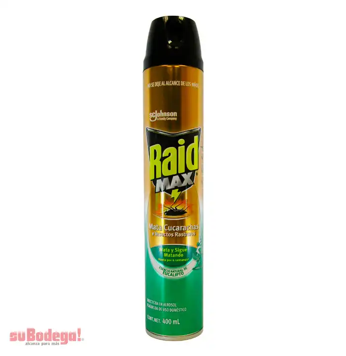 Insecticida Raid Max Eucaliptol 400 ml.