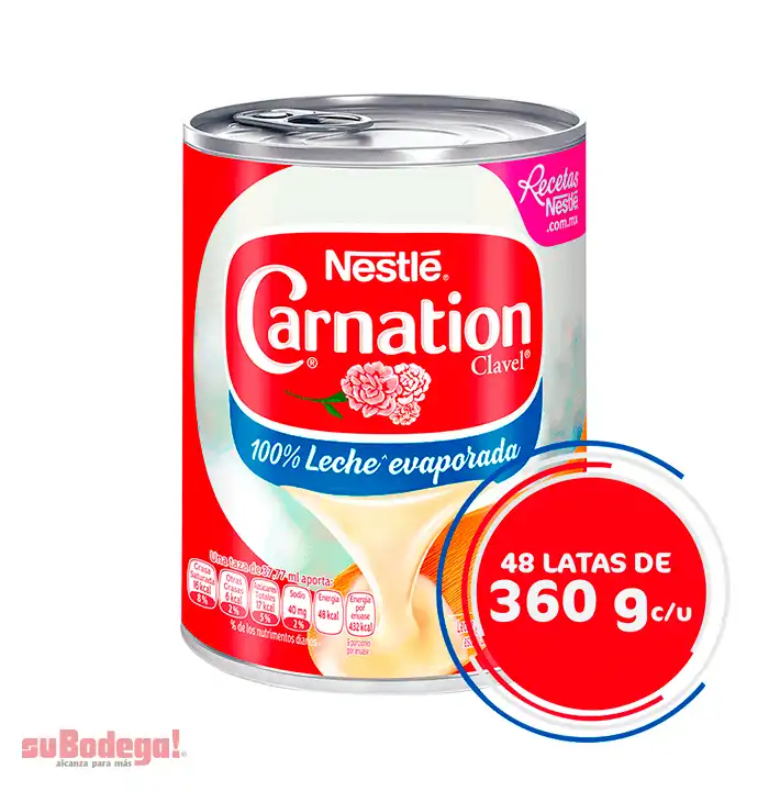 Leche Carnation Evaporada 360 gr.