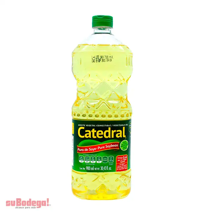 Aceite de Soya Catedral 900 ml.