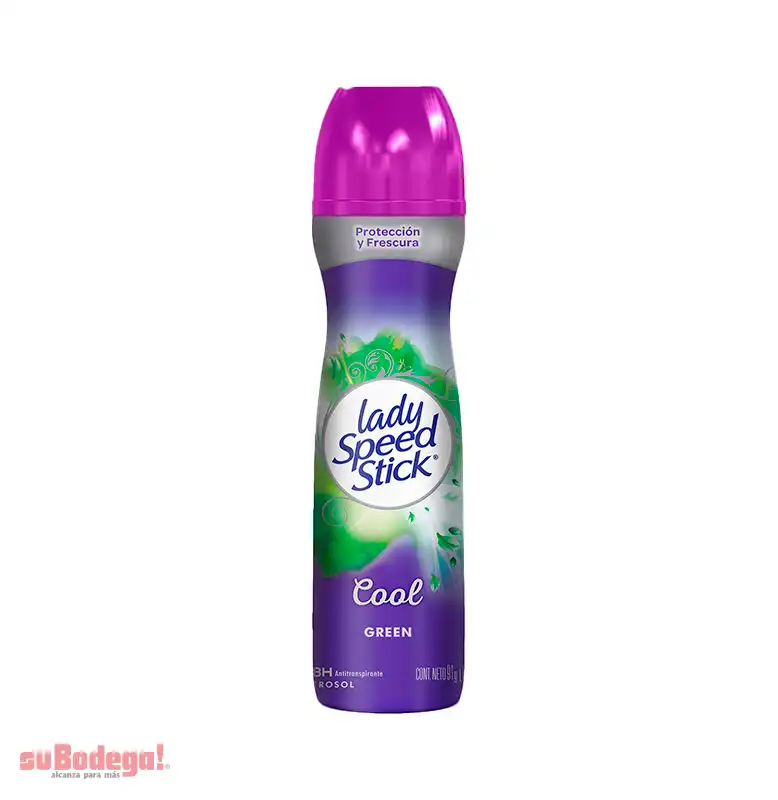 Desodorante Lady Speed Stick Cool Green Aerosol 100 gr.