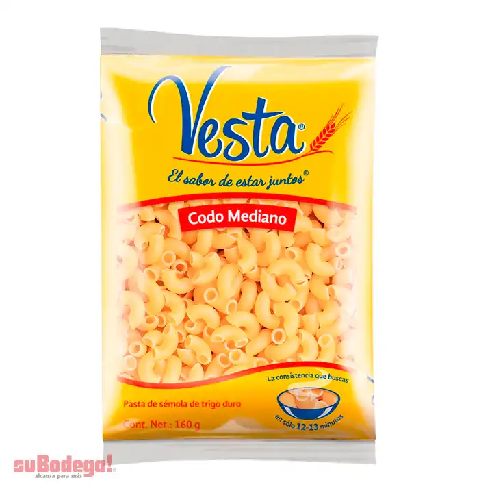Pasta Vesta Codo Mediano 160 gr.