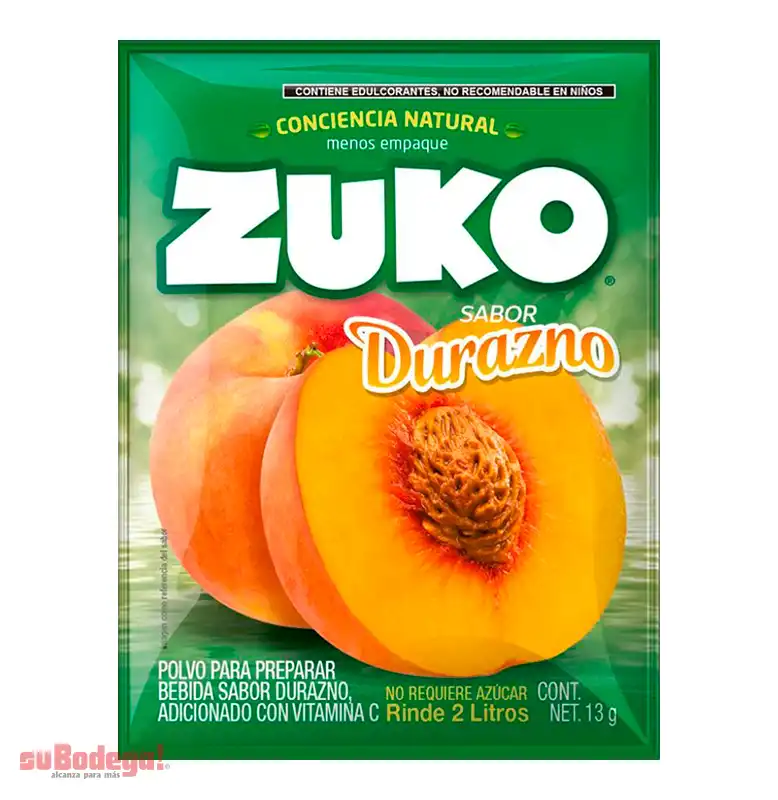 Refresco Zuko Durazno 15 gr.