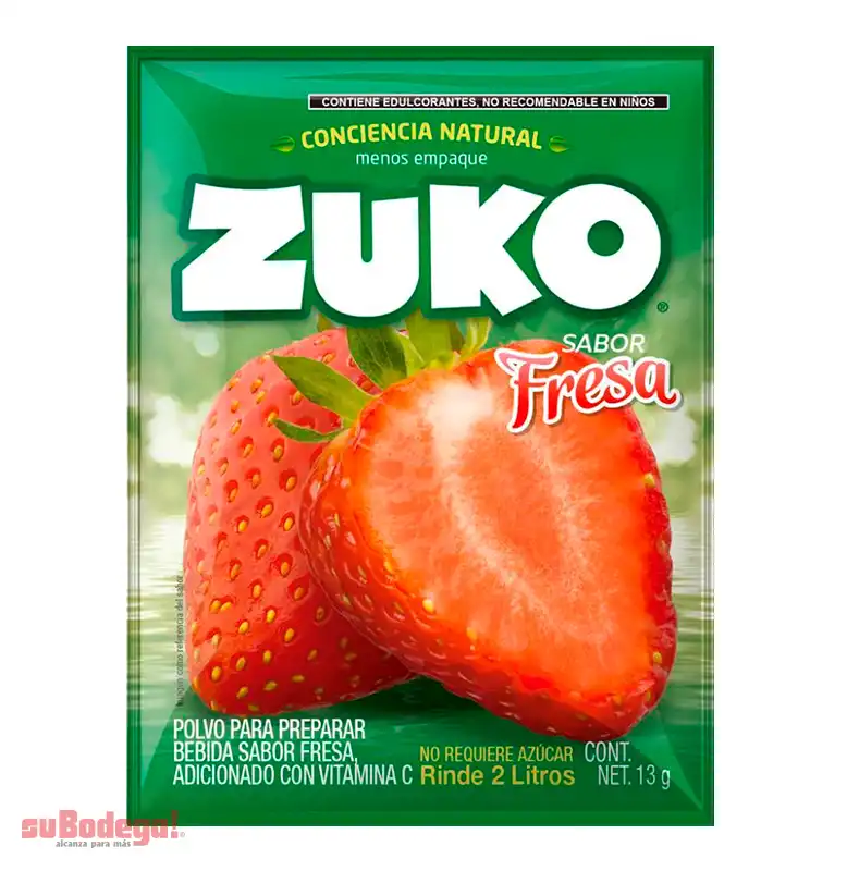 Refresco Zuko Fresa 15 gr.