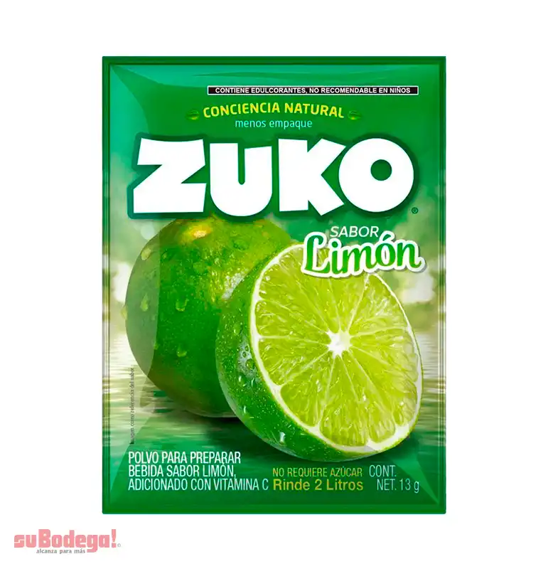 Refresco Zuko Limón 15 gr.