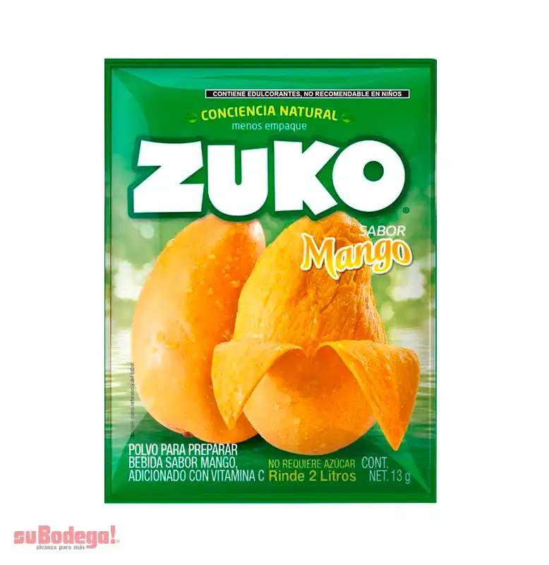 Refresco Zuko Mango 15 gr.