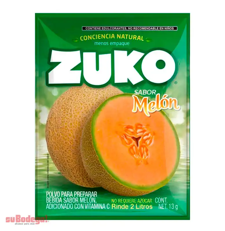 Refresco Zuko Melón 15 gr.