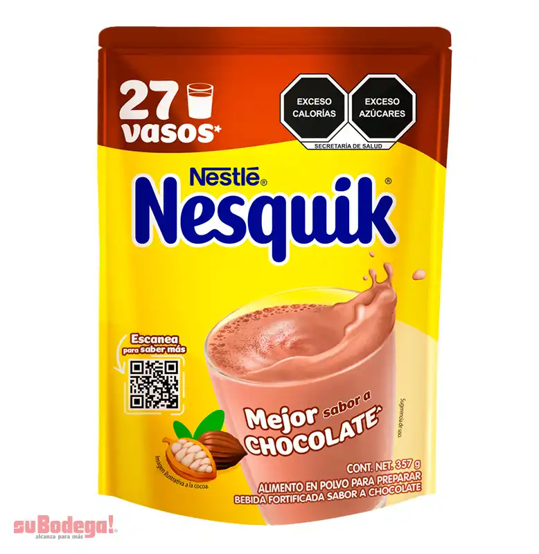 Nesquik Chocolate Bolsa 357 gr.