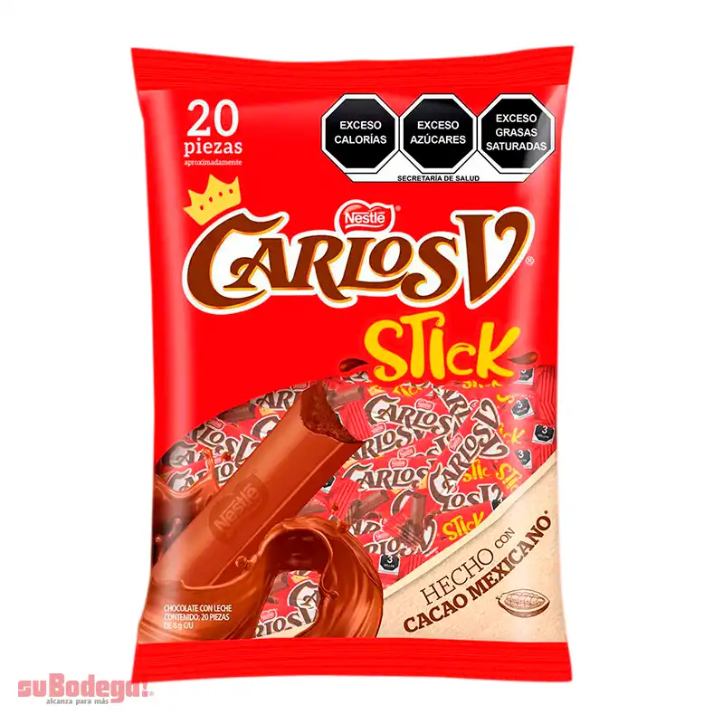 Chocolate Carlos V Stick 20/8 gr.