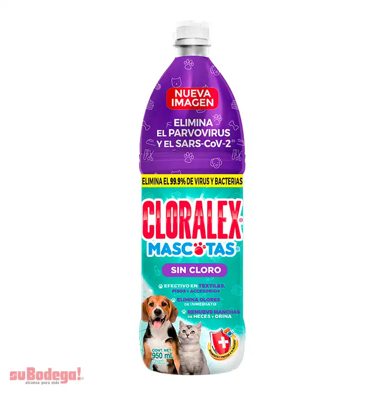 Blanqueador Cloralex Mascotas Interiores 950 ml.