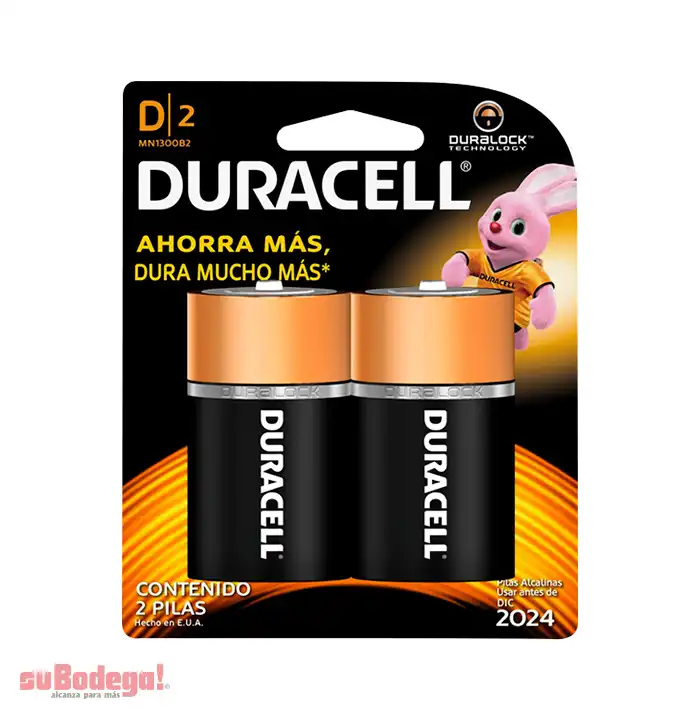 Batería Duracell D 2 pz.