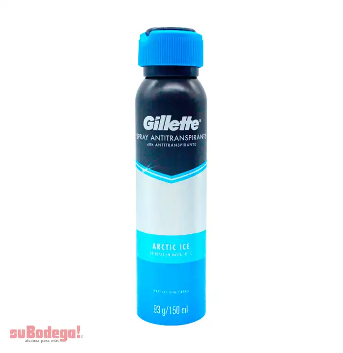 Desodorante Gillette Arctic Ice Aerosol 150 ml.