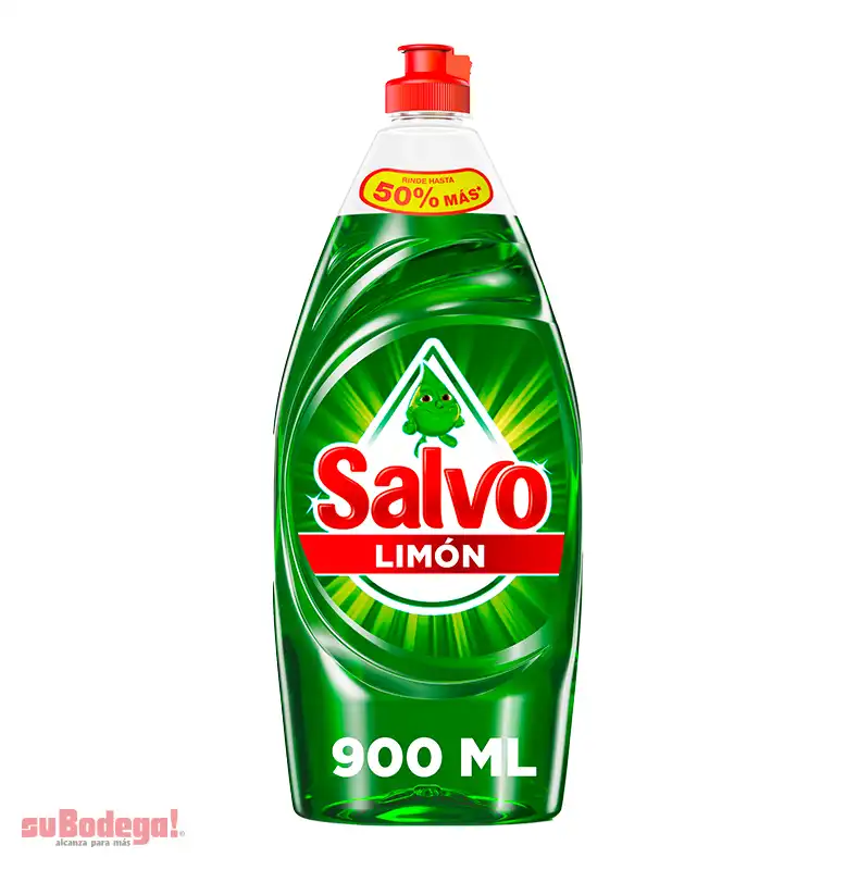 Detergente Salvo Limón Líquido 750 ml. Oferta 150 ml.