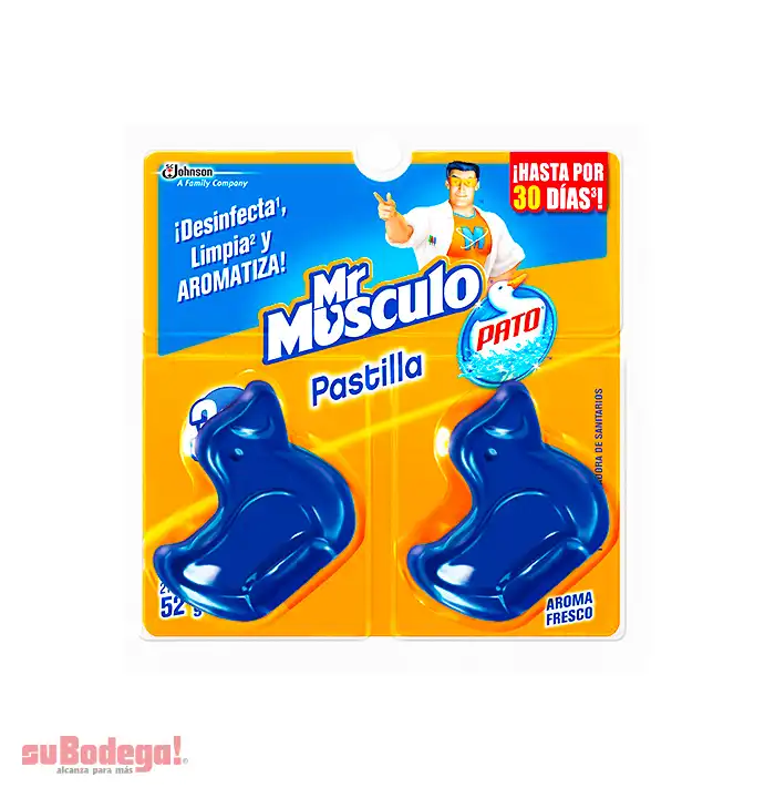 Pastilla Sanitaria Mr. Músculo con Aroma 52 gr.