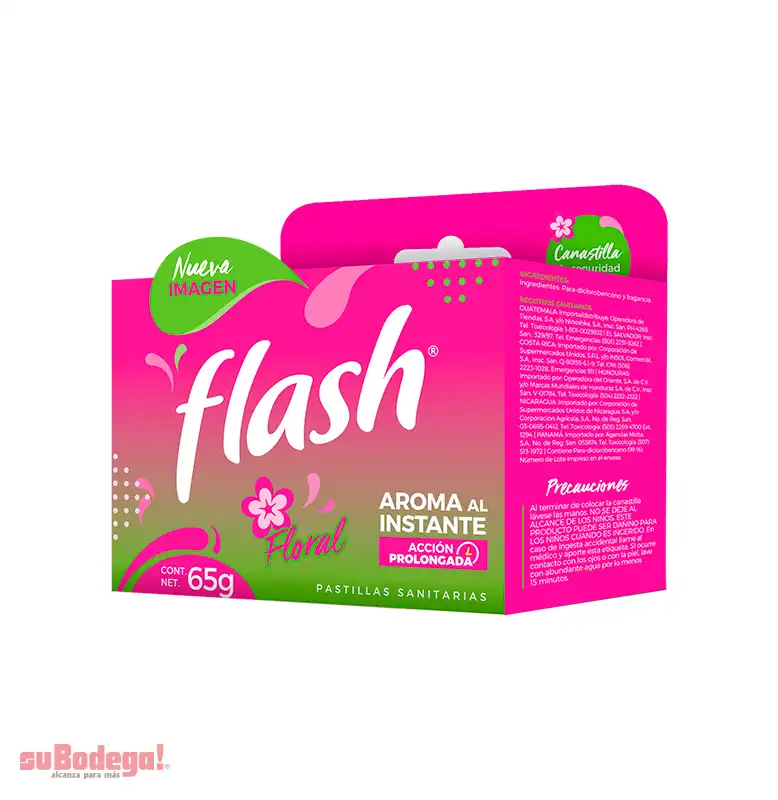 Pastilla Sanitaria Flash Floral 65 gr.