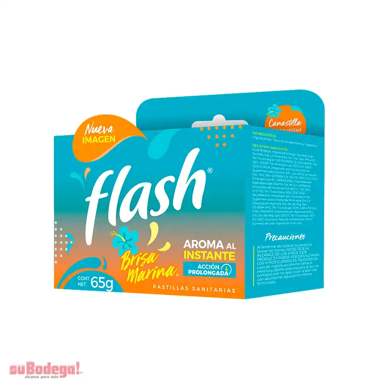 Pastilla Sanitaria Flash Brisa Marina 65 gr.