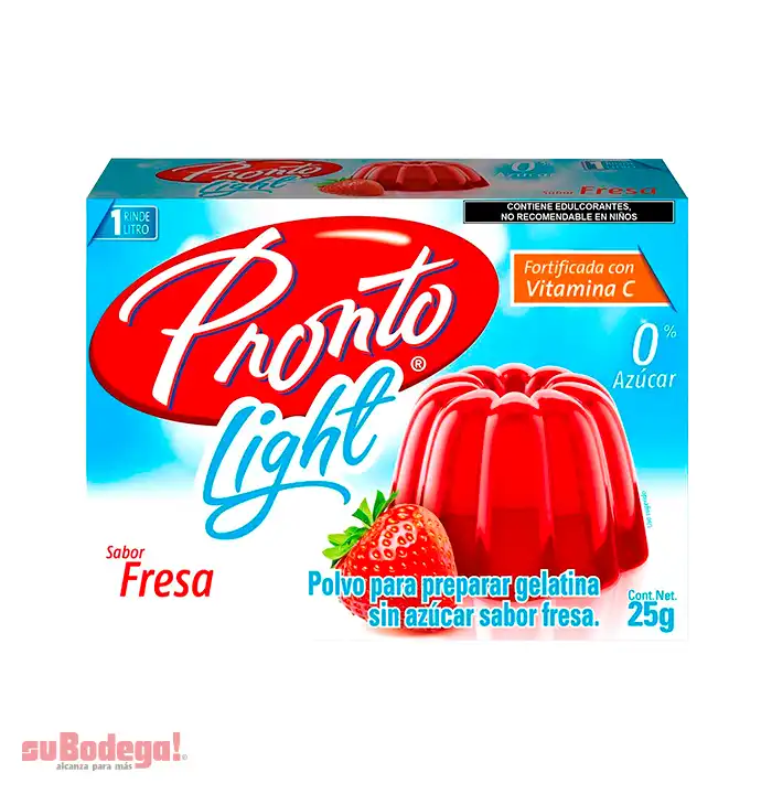 Gelatina Pronto Fresa Light 25 gr.