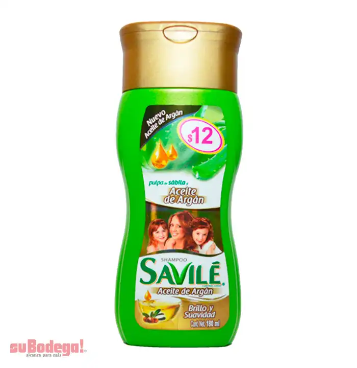 Shampoo Savilé Aceite de Argán 180 ml.