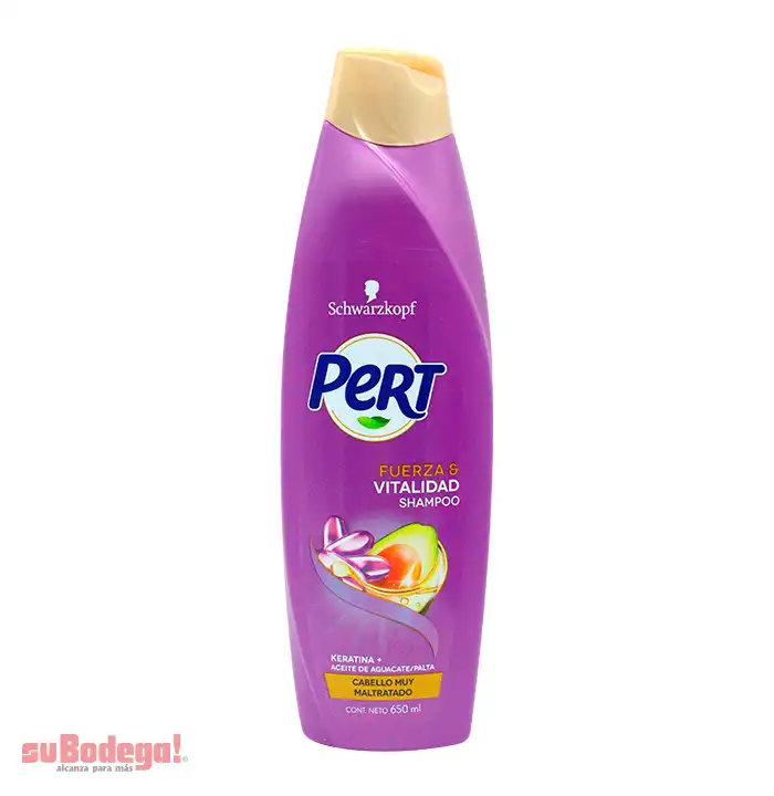 Shampoo Pert Fuerza Keratina 650 ml.
