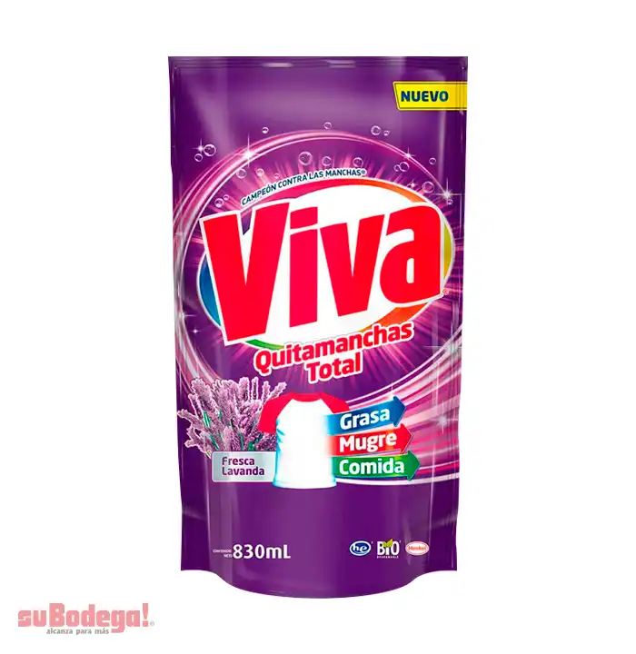 Detergente Viva Gel Lavanda 830 ml.