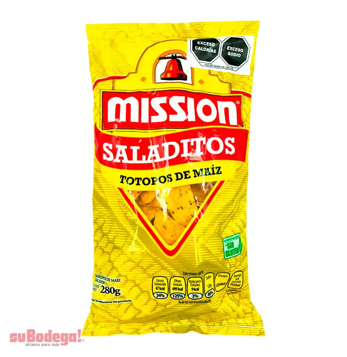 Totopo de Maíz Mission 280 gr.