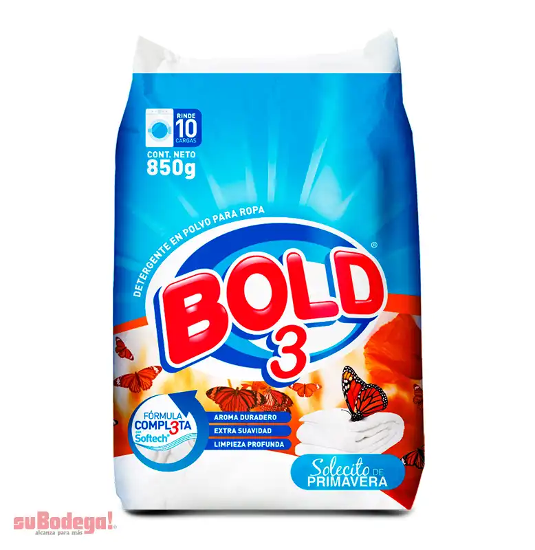 Detergente Bold 3 Colores 850 gr.