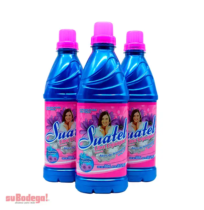 Suavizante Suatel Libre Enjuague Aires de Primavera 850 ml.