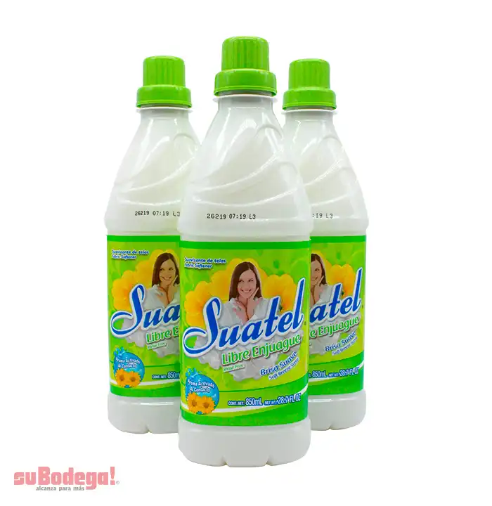 Suavizante Suatel Libre Enjuague Brisa Suave 850 ml.