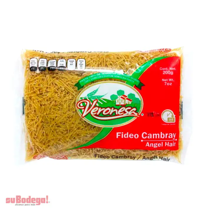 Pasta Veronesa Fideo Cambray Cortado 200 gr.