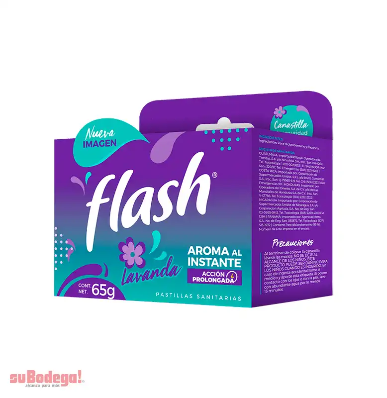 Pastilla Sanitaria Flash Lavanda 65 gr.