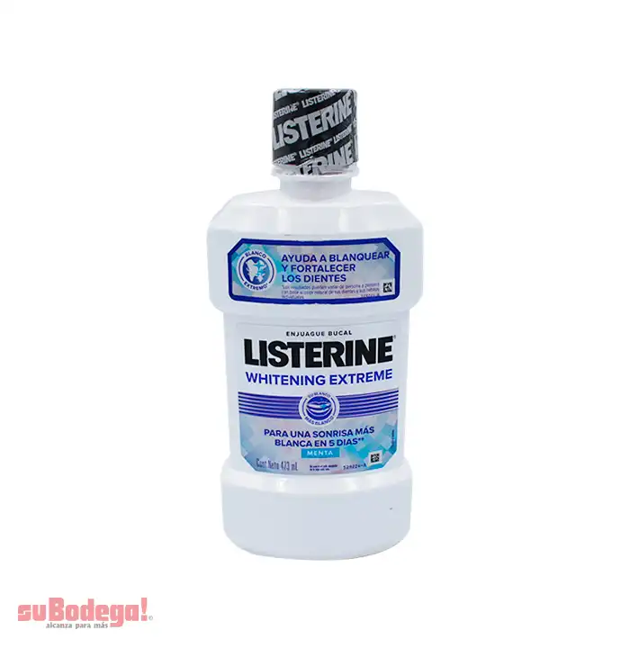 Enjuague Bucal Listerine Whitening Extreme 473 ml.