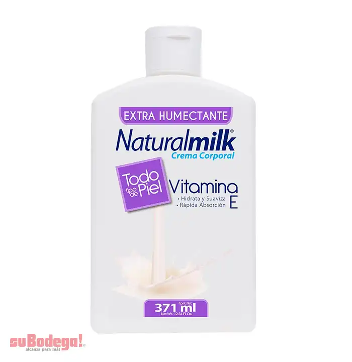 Crema Naturalmilk Vitamina E 371 ml.