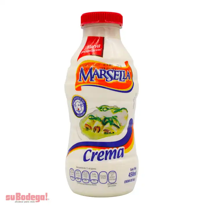 Crema Marsella Pasteurizada 450 ml.