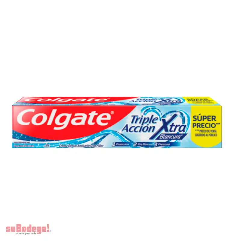 Crema Dental Colgate Triple Acción Extra Blancura 50 ml.