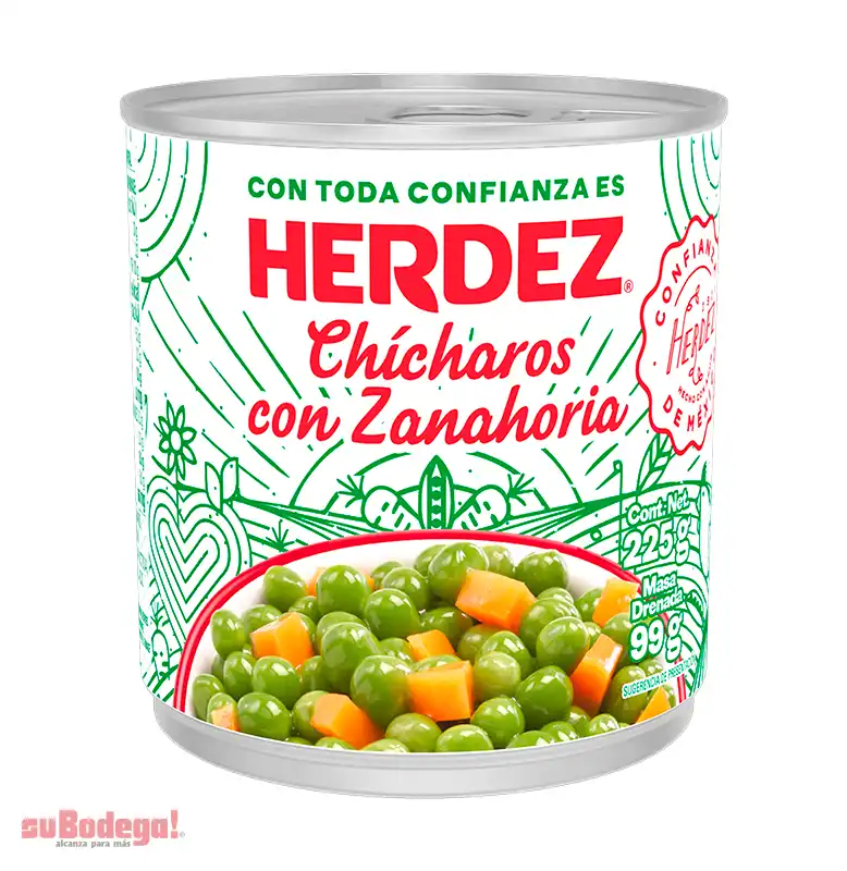 Chícharo con Zanahoria Herdez 225 gr.